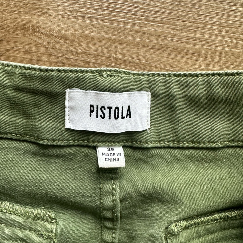 Pistola Sophia Stretch Cotton Wide Leg Ankle Pants - Picture 3 of 5